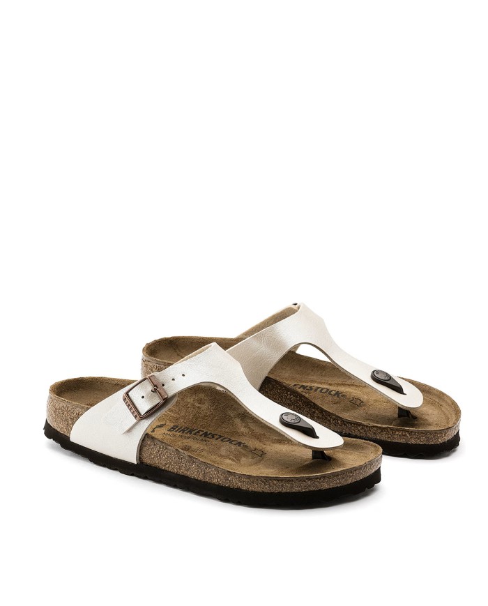 BIRKENSTOCK SANDALO DONNA GIZEH GRACEFUL PEARL WHITE 943871 CO