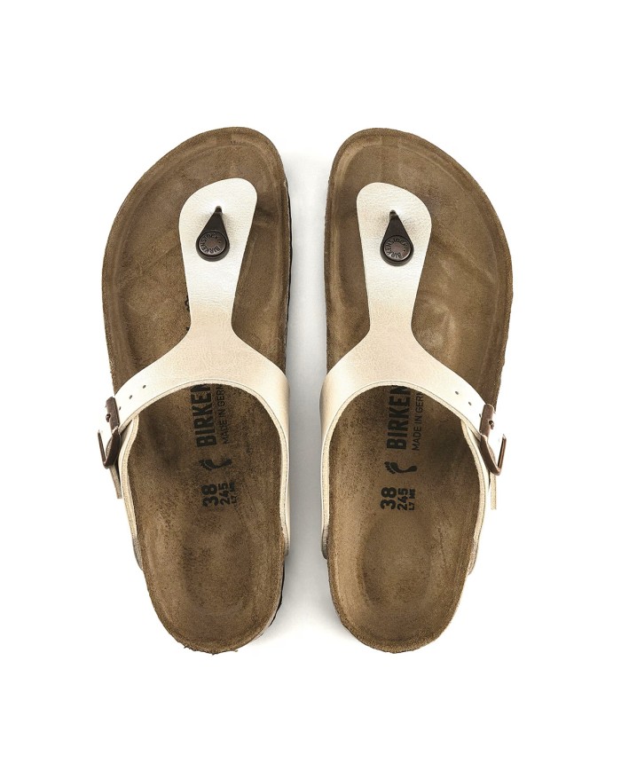 BIRKENSTOCK SANDALO DONNA GIZEH GRACEFUL PEARL WHITE 943871 CO