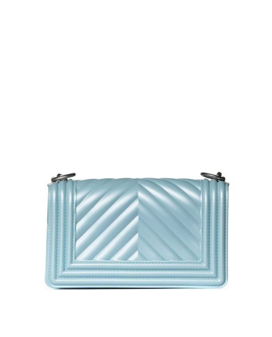 MARC ELLIS SHOULDERBAG FLAT S 25 CIELO/SATIN SILVER  125