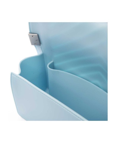 MARC ELLIS SHOULDERBAG FLAT S 25 CIELO/SATIN SILVER  125