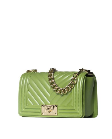 MARC ELLIS SHOULDERBAG FLAT S 25 GREEN TEA/ LIGHT GOLD   125