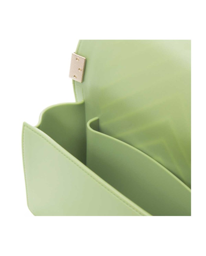 MARC ELLIS SHOULDERBAG FLAT S 25 GREEN TEA/ LIGHT GOLD   125