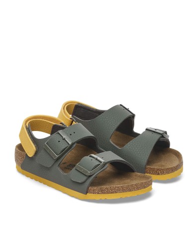 BIRKENSTOCK SANDALO BIMBO MILANO HL KIDS DESERT SOIL THYME 1029378 CO