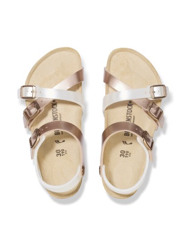 BIRKENSTOCK SANDALO BIMBA KUMBA KIDS SPLIT ELECTRIC METALLIC PEARL COPPER 1029444 CO