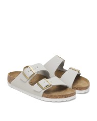 BIRKENSTOCK SANDALO DONNA ARIZONA NUBUCK LEATHER ANTIQUE WHITE 1029475 CO