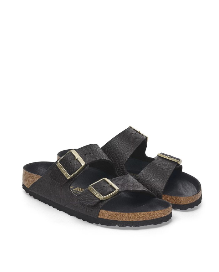 BIRKENSTOCK SANDALO DONNA ARIZONA BIRKO FLOR SAFFIANO LEATHER 1029493 CO