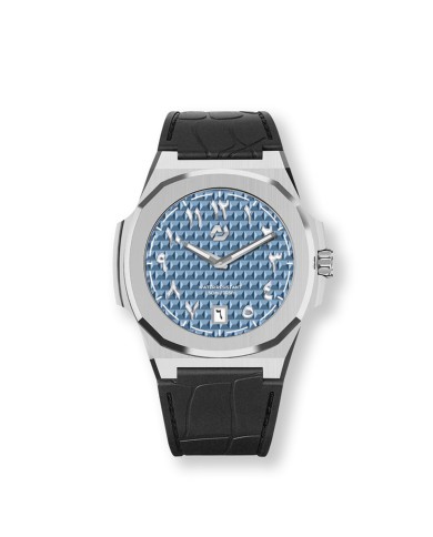 NUNCIER OFFICIAL OROLOGIO MONTRE MT 40,5MM SILVER CERULEAN BLUE