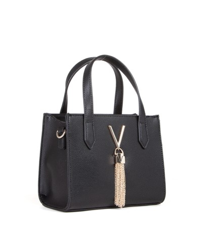 VALENTINO MARIO SHOPPING BAG CON TRACOLLA SGANCIABILE DIVINA NERO GOLD 125