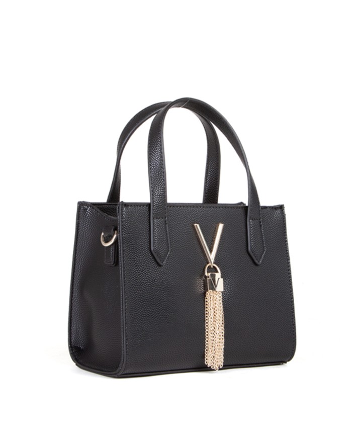 VALENTINO MARIO SHOPPING BAG CON TRACOLLA SGANCIABILE DIVINA NERO GOLD 125