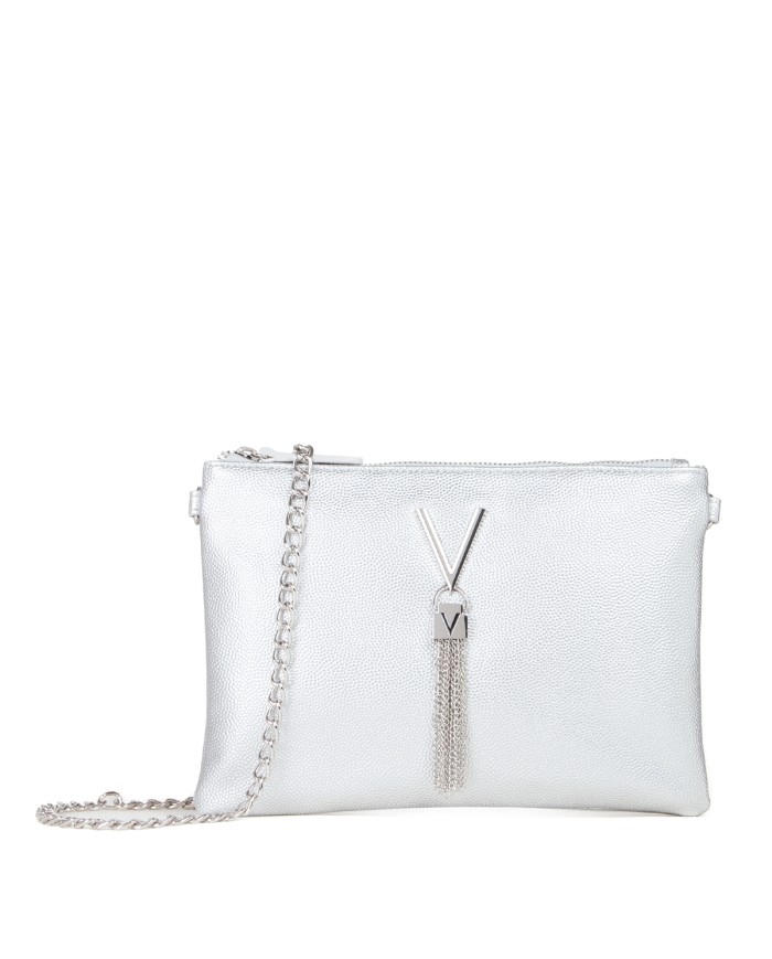 VALENTINO MARIO PURSE CROSSBODY BAG DIVINA ARGENTO 125