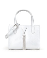 VALENTINO MARIO SHOPPING BAG CON TRACOLLA SGANCIABILE DIVINA ARGENTO 125