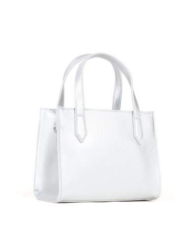 VALENTINO MARIO SHOPPING BAG CON TRACOLLA SGANCIABILE DIVINA ARGENTO 125