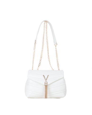 VALENTINO MARIO SHOULDER BAG PRIVILEGE MANICI SCORREVOLI MEDIA BIANCO 125
