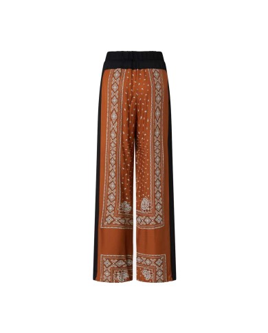 PINKO PANTALONI AMPI LEGGERI STAMPA BANDANA 104663 125