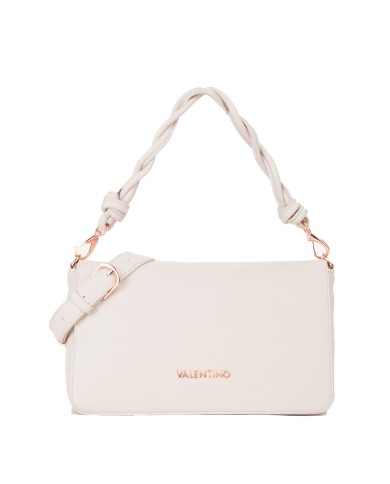 VALENTINO MARIO SHOULDER BAG CON MANICO INTRECCIATO SCARLETT RE ECRU' 125