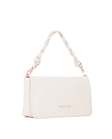 VALENTINO MARIO SHOULDER BAG CON MANICO INTRECCIATO SCARLETT RE ECRU' 125