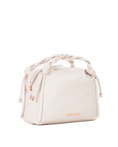 VALENTINO MARIO MINI BAG CON MANICO INTRECCIATO SCARLETT RE ECRU' 125