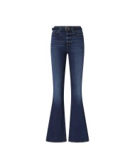 PINKO JEANS FLARED DENIM POWER STRETCH BLUE LAVAGGIO SCURO 100166 225