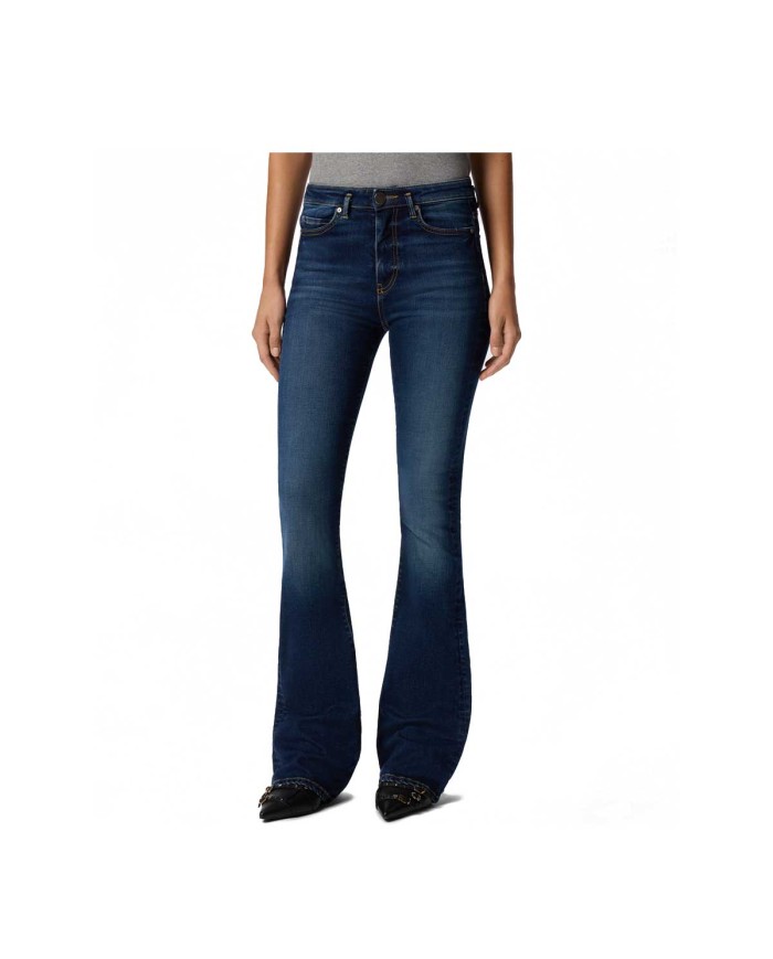 PINKO JEANS FLARED DENIM POWER STRETCH BLUE LAVAGGIO SCURO 100166 225