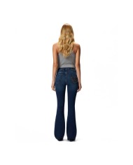 PINKO JEANS FLARED DENIM POWER STRETCH BLUE LAVAGGIO SCURO 100166 225