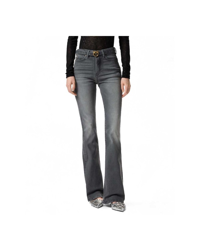 PINKO JEANS FLARED POWER STRETCH DARK GREY 100166A2S2 225
