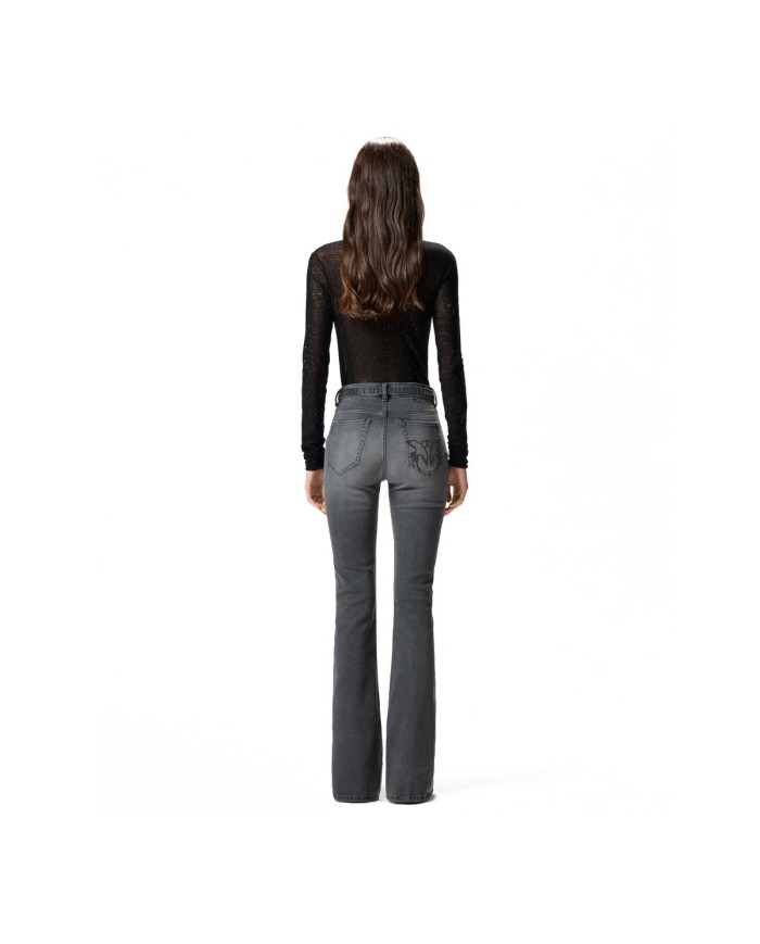 PINKO JEANS FLARED POWER STRETCH DARK GREY 100166A2S2 225
