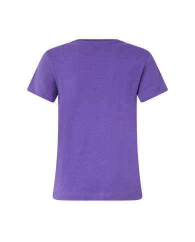 PINKO T-SHIRT RICAMO LOVE BIRDS VIOLA 100355  225