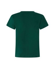 PINKO T-SHIRT LOGO LOVE BIRDS RICAMO GIOIELLO VERDE 100535 225