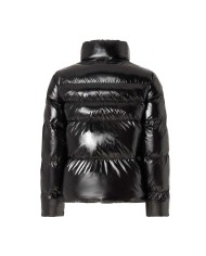 PINKO PIUMINO CABAN CRYSTAL NYLON NERO LIMOUSINE 101598 225