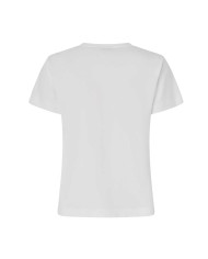PINKO T-SHIRT CON RICAMO LOVO LOVE BIRDS N CRISTALLI  BIANCO 103320 225