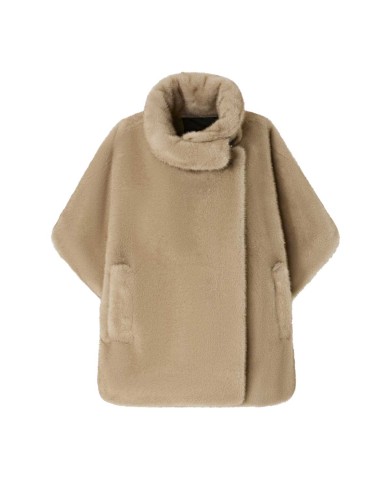 PINKO CAPPA EFFETTO PELLICCIA BEIGE/CHIARO DI LUNA 103837  225