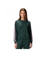 PINKO FELPA SPORTY CON LOGO LOVE BIRDS VERDE CRISALIDE 105392 225