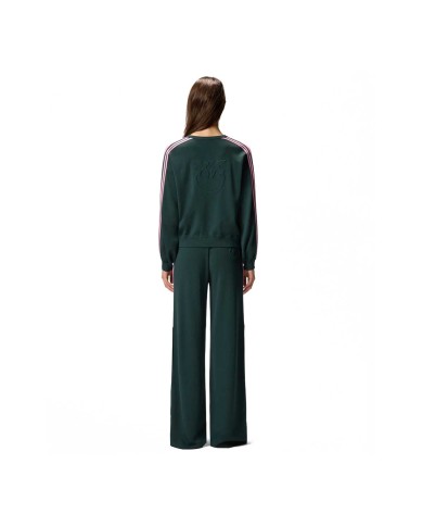 PINKO FELPA SPORTY CON LOGO LOVE BIRDS VERDE CRISALIDE 105392 225