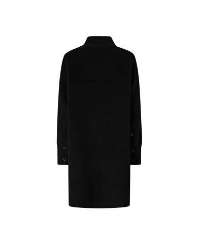 PINKO CAPPOTTO LUNGO IN PANNO DOUBLE NERO LIMOUSINE 105404 225