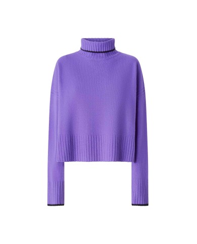 PINKO DOLCEVITA IN MAGLIA LANA MERINOS LAVANDA BLUASTRO 105446 225