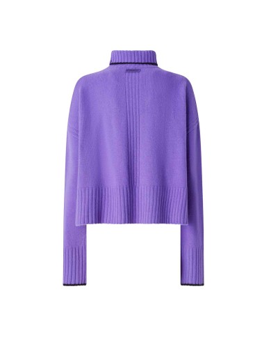 PINKO DOLCEVITA IN MAGLIA LANA MERINOS LAVANDA BLUASTRO 105446 225