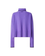 PINKO DOLCEVITA IN MAGLIA LANA MERINOS LAVANDA BLUASTRO 105446 225