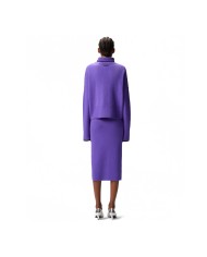 PINKO DOLCEVITA IN MAGLIA LANA MERINOS LAVANDA BLUASTRO 105446 225