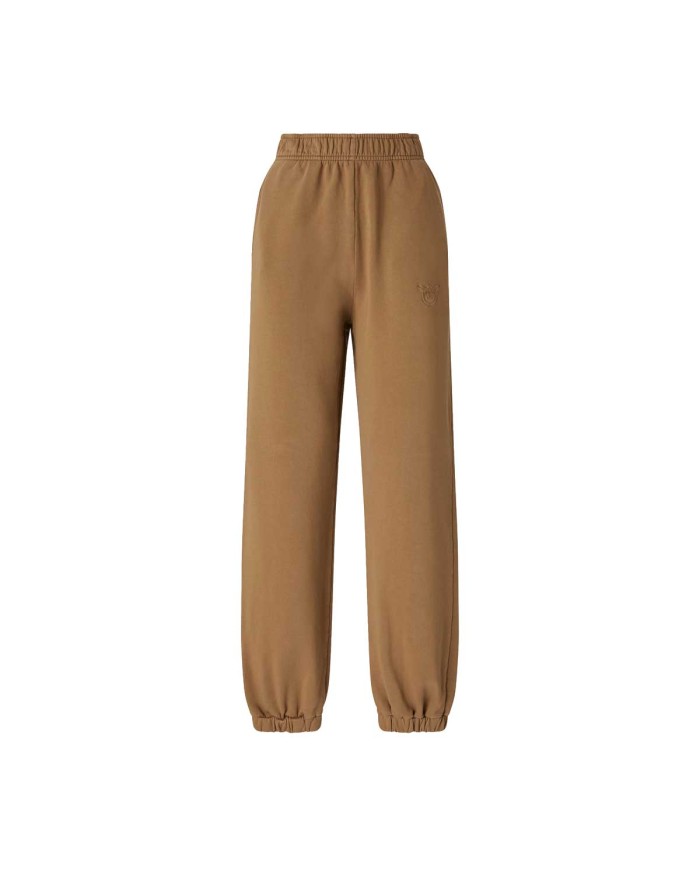 PINKO PANTALONI JOGGERS IN FELPA CON LOGO MARRONE/CAFFE LIQUOROSO 105508 225