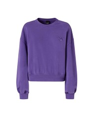 PINKO FELPA RICAMO LOVE BIRDS VIOLA 105510 225