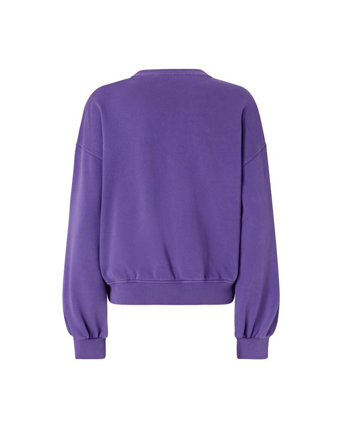 PINKO FELPA RICAMO LOVE BIRDS VIOLA 105510 225