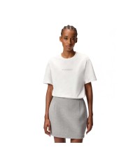 PINKO T-SHIRT LOGO STRASS BIANCO/BIANCANEVE 105526 225