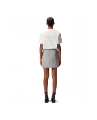 PINKO T-SHIRT LOGO STRASS BIANCO/BIANCANEVE 105526 225