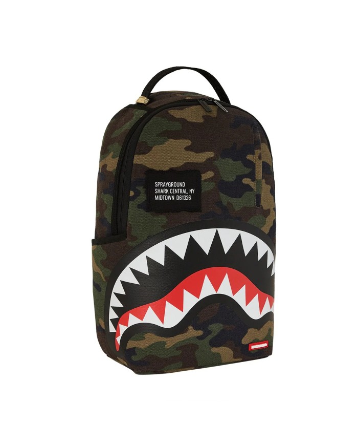 SPRAYGROUND ZAINO SHARK CENTRAL CAMO DLXS BACKPACK 910B7163NSZ 225