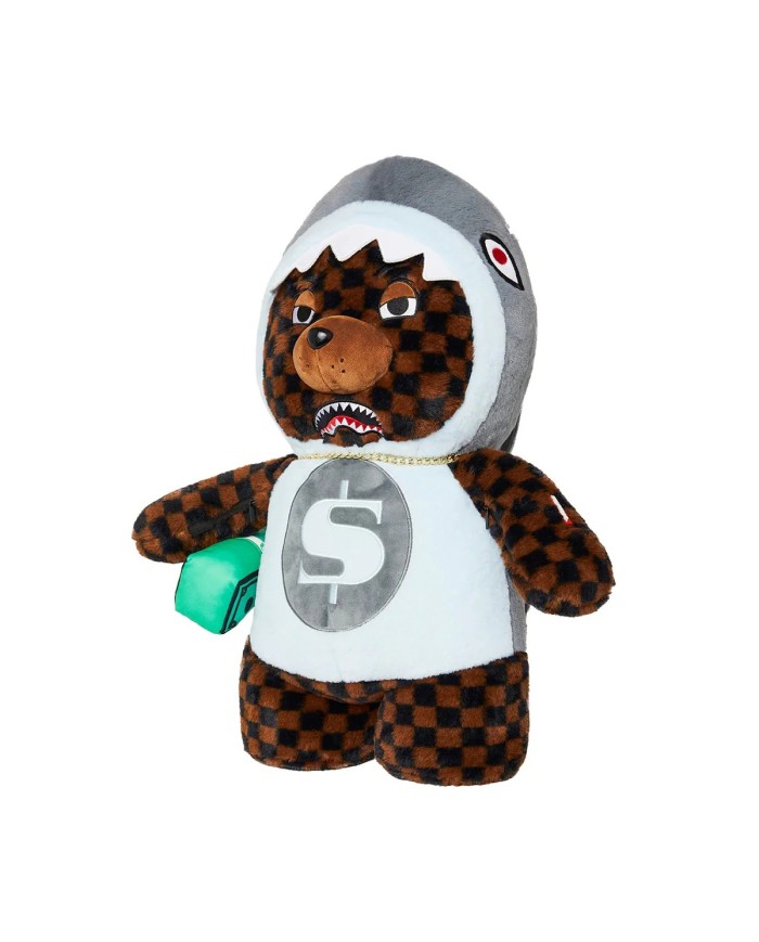 SPRAYGROUND ZAINO MONEY BEAR IN SHARK COSTUME BEAR BACKPACK 910B7546NSZ 225