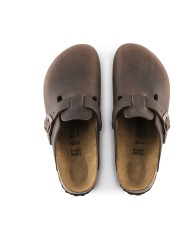 BIRKENSTOCK SANDALO SABOT UNISEX HABANA OILED LEATHER 860133 CO