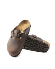 BIRKENSTOCK SANDALO SABOT UNISEX HABANA OILED LEATHER 860133 CO