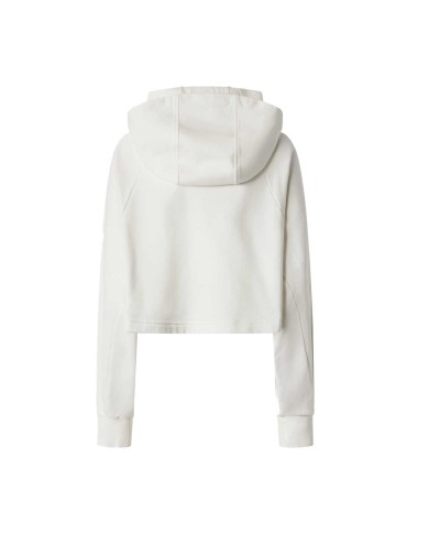 PINKO FELPA CROPPED CON RICAMO BIANCO LATTE DI COCCO 105726 225