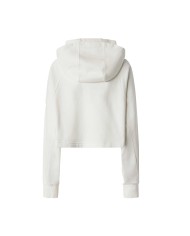 PINKO FELPA CROPPED CON RICAMO BIANCO LATTE DI COCCO 105726 225