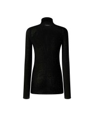PINKO MAGLIA ADERENTE A COLLO ALTO CON MICRO PAILETTES NERO LIMOUSINE 105821 225